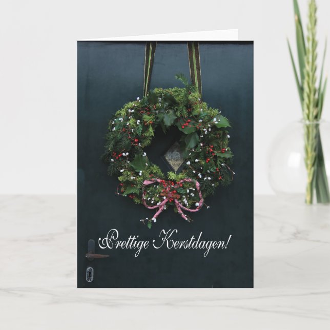 Cartes Pour Fêtes Annuelles Kerstdagen de Fijne - Noël néerlandais (Devant)