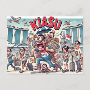 Cartes Pour Fêtes Annuelles Kiasu Spirit of Singapore - Détermination par cart