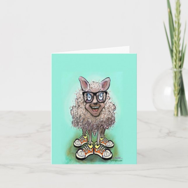 Cartes Pour Fêtes Annuelles Kiddo Sheep (Devant)