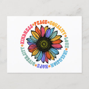 Cartes Pour Fêtes Annuelles Kindness Peace Equality Love Hope Diversity Human