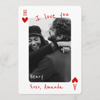 Cartes Pour Fêtes Annuelles king Of My Heart Personalized Photo 