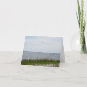Cartes Pour Fêtes Annuelles Kite Surfing Canadian Hole OBX NC