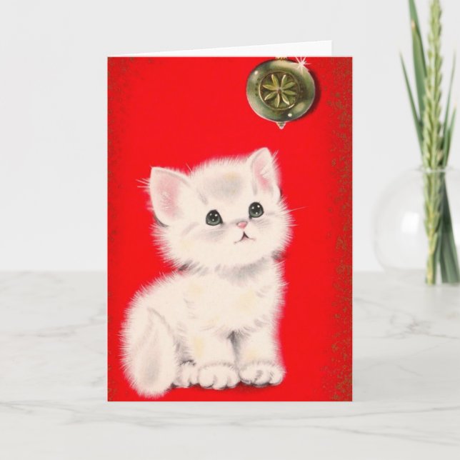 Cartes Pour Fêtes Annuelles Kitts de Noël (Devant)