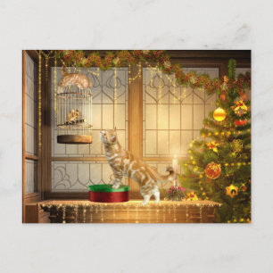 Cartes Pour Fêtes Annuelles Kitts et souris de Noël