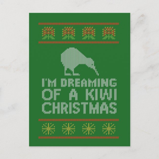 Cartes Pour Fêtes Annuelles Kiwi Xmas (Devant)