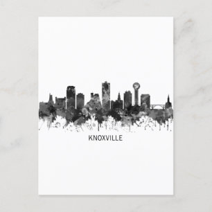 Cartes Pour Fêtes Annuelles Knoxville Tennessee Skyline BW