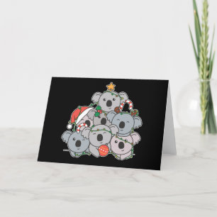 Cartes Pour Fêtes Annuelles Koala Christmas Tree Drôle animal Noël Vacances