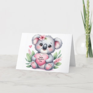 Cartes Pour Fêtes Annuelles Koala de la Saint-Valentin