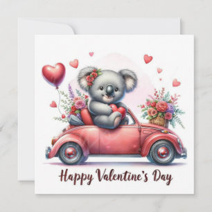 Cartes Pour Fêtes Annuelles Koala de la Saint-Valentin