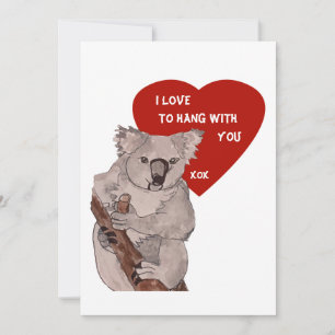 Cartes Pour Fêtes Annuelles Koala Valentines