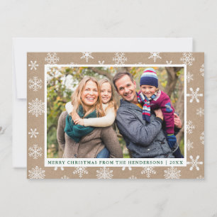 Cartes Pour Fêtes Annuelles Kraft Joyeux Noël Photo