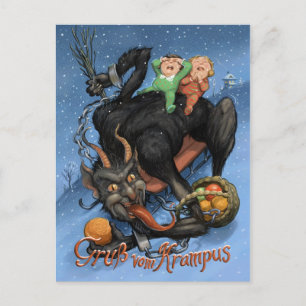 Cartes Pour Fêtes Annuelles Krampus
