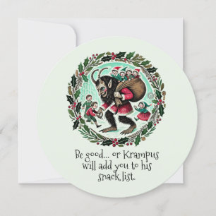 Cartes Pour Fêtes Annuelles Krampus Noël