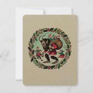 Cartes Pour Fêtes Annuelles Krampus Noël