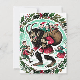 Cartes Pour Fêtes Annuelles Krampus Noël