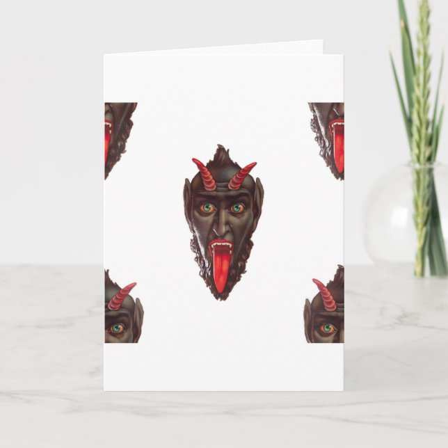 Cartes Pour Fêtes Annuelles krampus vintage (Devant)