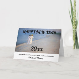 Cartes Pour Fêtes Annuelles Kroyer - Bonne année et plage de Skagen