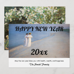 Cartes Pour Fêtes Annuelles Kroyer - Bonne année et Skagen Beach