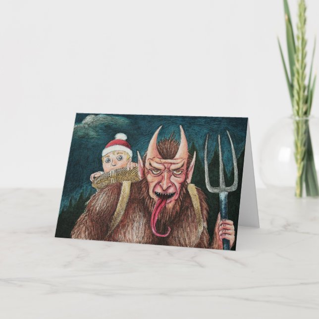 Cartes Pour Fêtes Annuelles Krumpus (Devant)