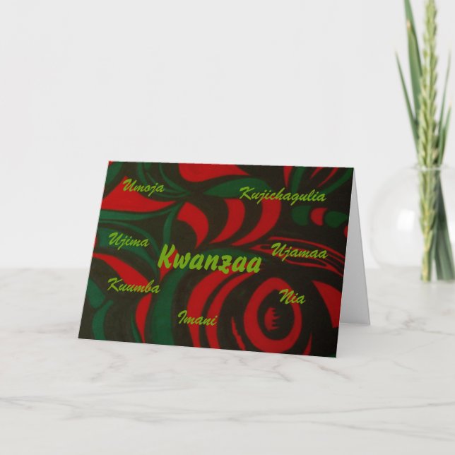 Cartes Pour Fêtes Annuelles Kwanzaa (Devant)