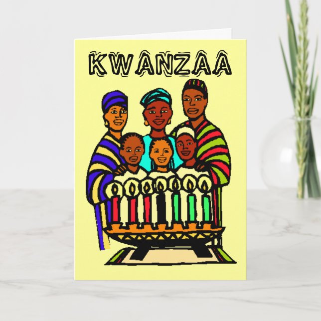 Cartes Pour Fêtes Annuelles Kwanzaa (Devant)