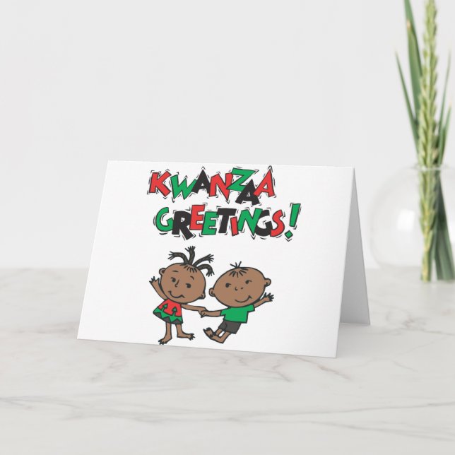 Cartes Pour Fêtes Annuelles Kwanzaa (Devant)