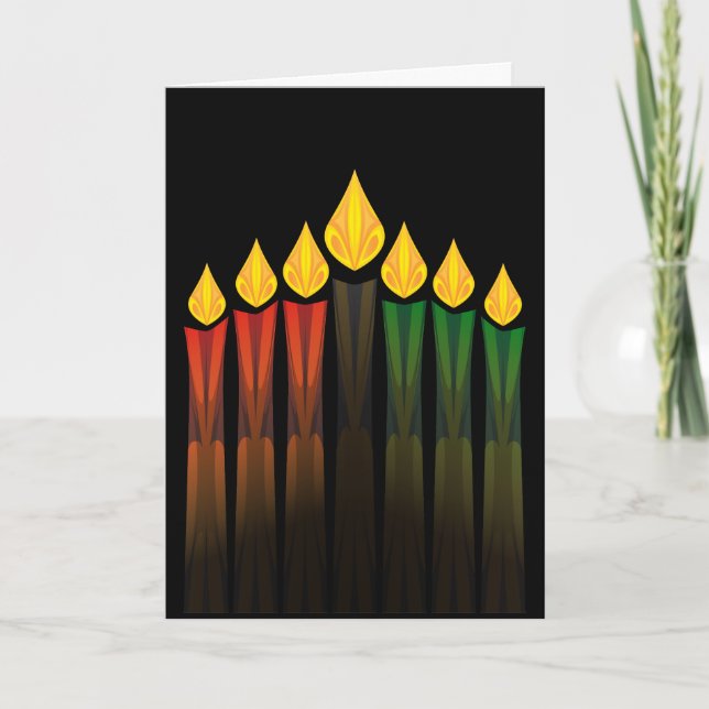 Cartes Pour Fêtes Annuelles kwanzaa cand (Devant)
