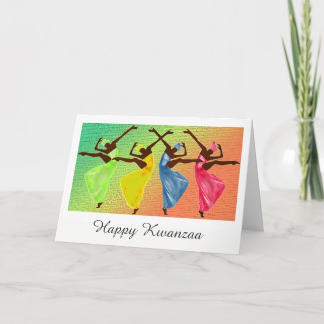 Cartes Pour Fêtes Annuelles Kwanzaa heureux (Devant)