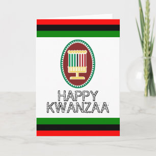 Cartes Pour Fêtes Annuelles Kwanzaa heureux