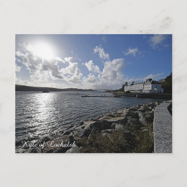Cartes Pour Fêtes Annuelles Kyle de Lochalsh en Ecosse vers Skye (Devant)