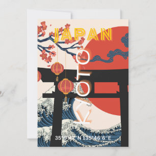 Cartes Pour Fêtes Annuelles Kyoto Japan Travel Art, Art Voyage Retro