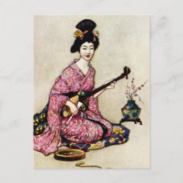 Cartes Pour Fêtes Annuelles "La Belle Danseuse de Yedo" de Warwick Goble