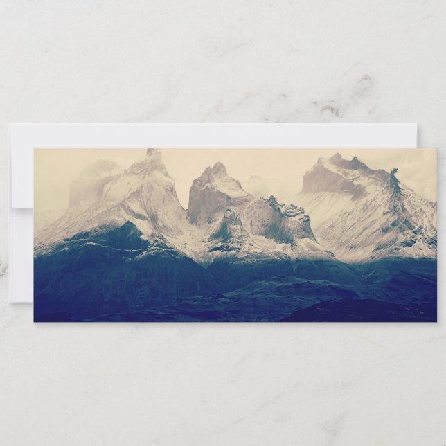 Cartes Pour Fêtes Annuelles La chaîne des Torres del Paine (Devant)