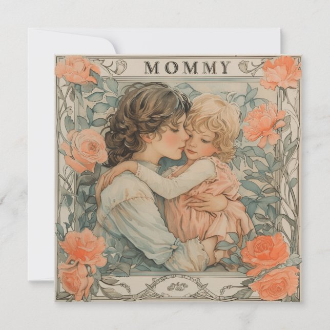 Cartes Pour Fêtes Annuelles La chaleur de maman : Notes d'amour (Devant)