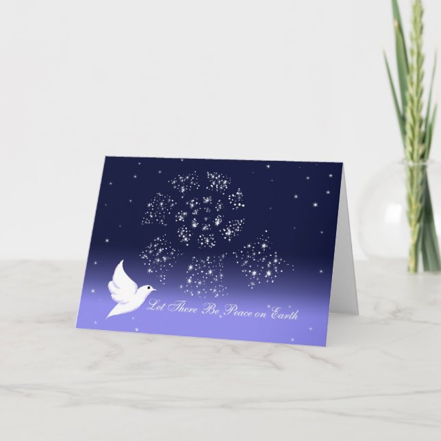 Cartes Pour Fêtes Annuelles La colombe de la paix (Devant)