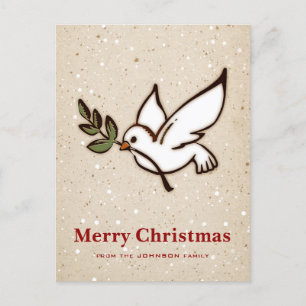 Cartes Pour Fêtes Annuelles La colombe de Noël