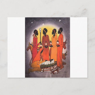 Cartes Pour Fêtes Annuelles La crèche de Noël africaine