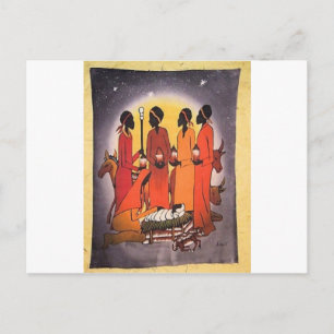 Cartes Pour Fêtes Annuelles La crèche de Noël africaine