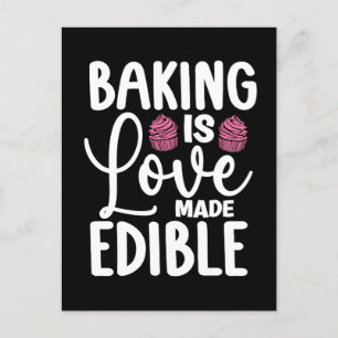 Cartes Pour Fêtes Annuelles La Cuisine Baker Est Amoureux Fabriqué Boulangerie