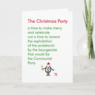Cartes Pour Fêtes Annuelles La fête de Noël - un drôle de poème de Noël