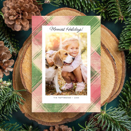 Cartes Pour Fêtes Annuelles La fête de photo de vacances la plus joyeuse Plaid