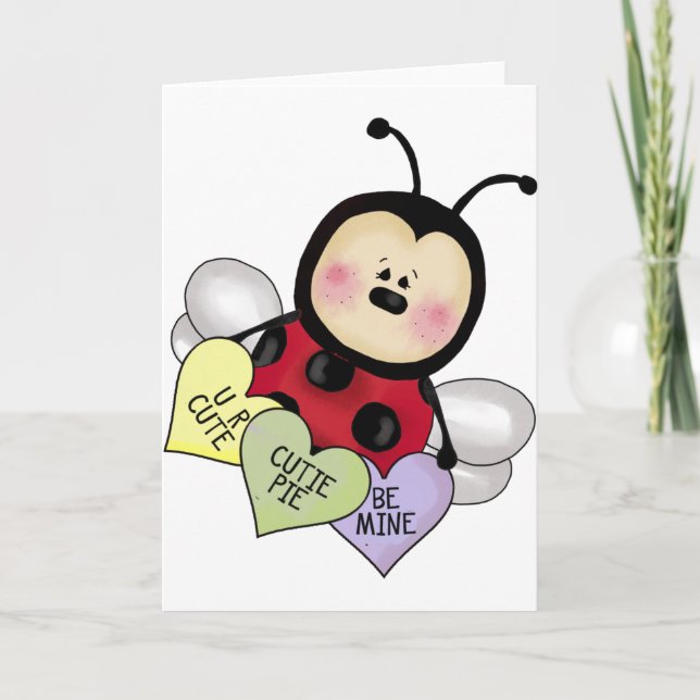 Cartes Pour Fêtes Annuelles La fille Valentine (Devant)