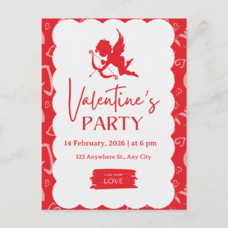 Cartes Pour Fêtes Annuelles « La Flèche de Cupidon » – Moderne et Vibrante Inv