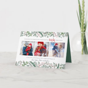Cartes Pour Fêtes Annuelles La forêt des pins 3 photos Photocarte