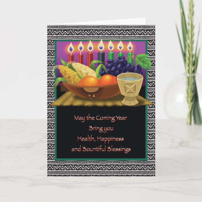 Cartes Pour Fêtes Annuelles La générosité de Kwanzaa (Devant)