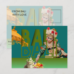 Cartes Pour Fêtes Annuelles La grâce de Bali : l'élégance d'une danseuse