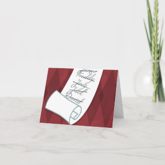 Cartes Pour Fêtes Annuelles La liste vilaine