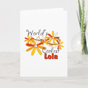 Cartes Pour Fêtes Annuelles La Lola la plus cool de Floral World