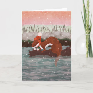 Cartes Pour Fêtes Annuelles La loutre