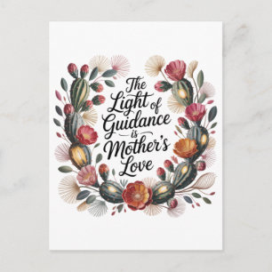 Cartes Pour Fêtes Annuelles La lumière de la guidance est l'amour de la mère